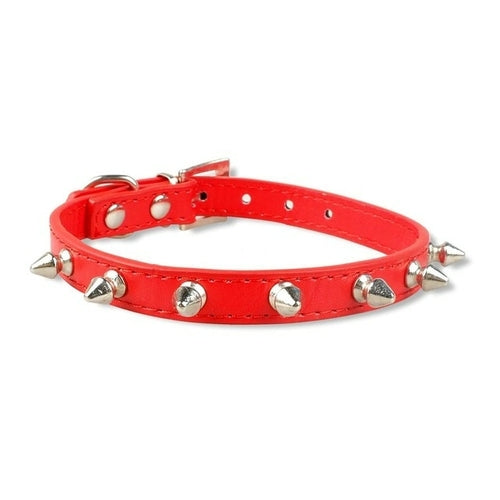 1 Row Cute Rivets Studded Dog Collar Puppy Cat