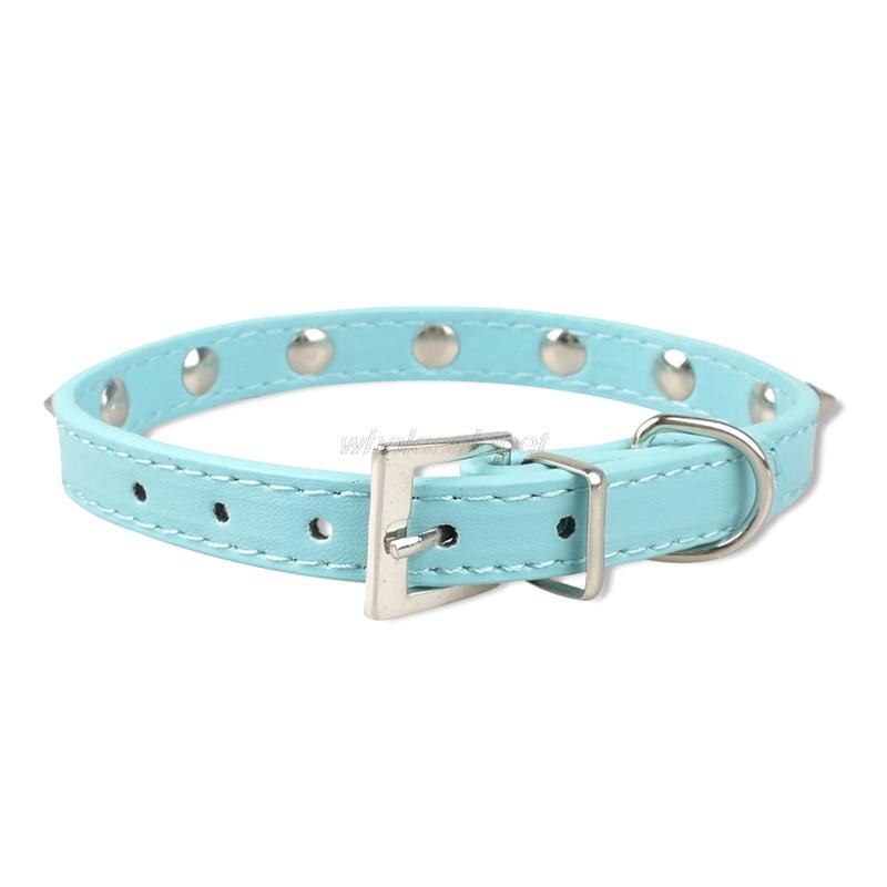1 Row Cute Rivets Studded Dog Collar Puppy Cat