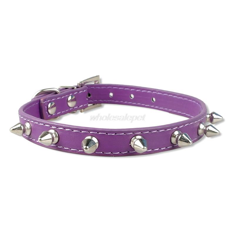 1 Row Cute Rivets Studded Dog Collar Puppy Cat