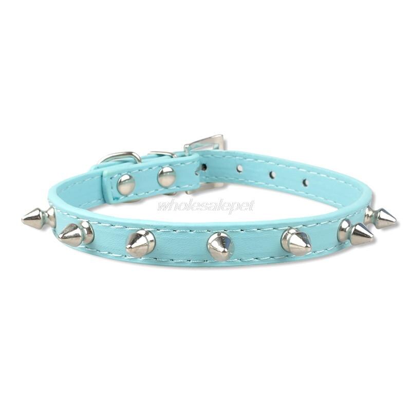 1 Row Cute Rivets Studded Dog Collar Puppy Cat